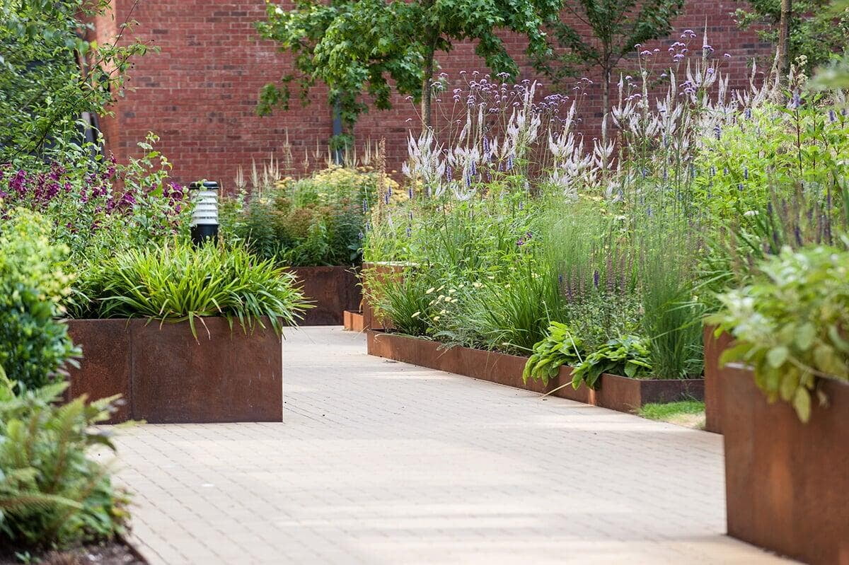 Raised Flower Beds with Watermatic Irrigation